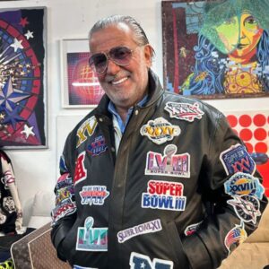 Jeff Hamilton History of Super Bowl Leather Jacket