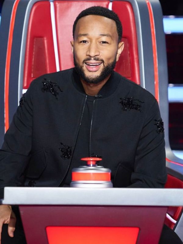 The Voice S25 John Legend Black Embellished Bomber Jacket - Image 4