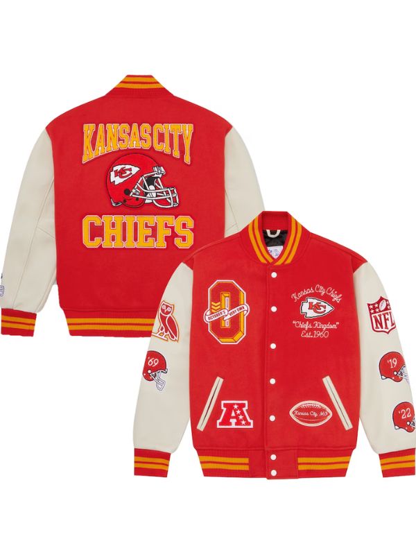 OVO NFL Red Kansas City Chiefs Jacket - Image 3