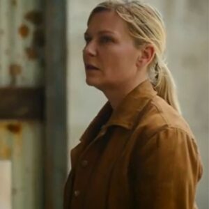 Kristen Dunst Civil War 2024 Brown Jacket