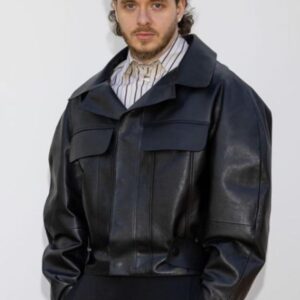 Jack Harlow Black Leather Jacket