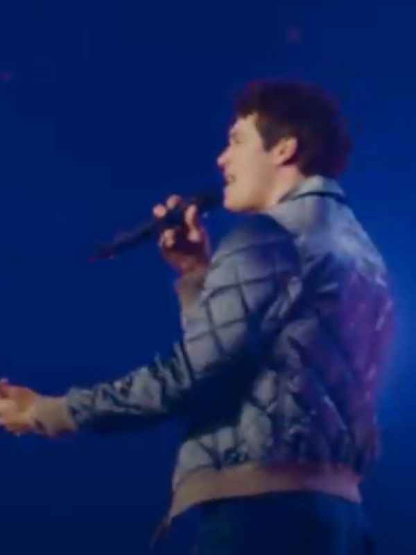 Nicholas Galitzine The Idea Of You Blue Bomber Quilted Jacket - Image 2