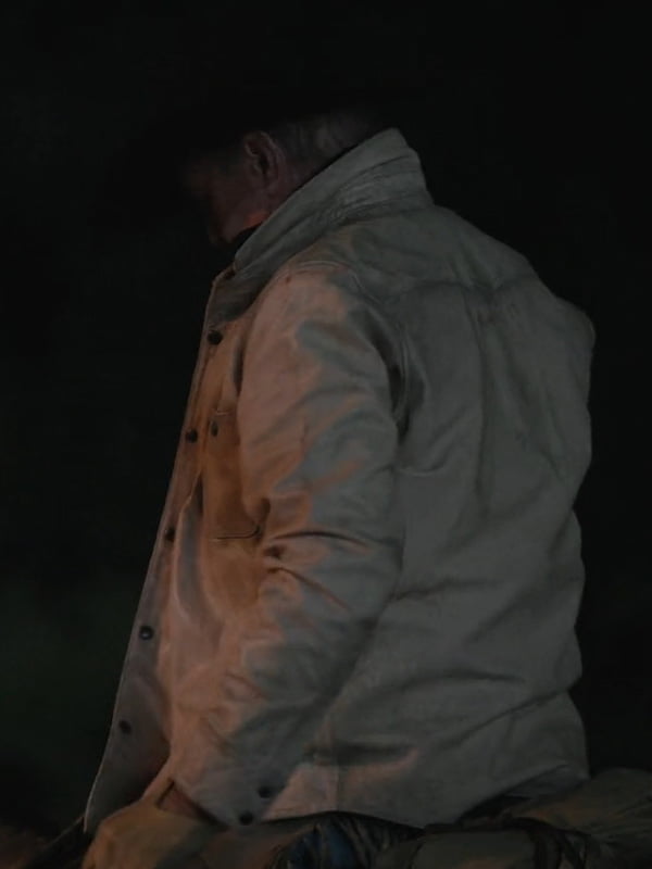 Yellowstone John Dutton White Jacket - Image 5