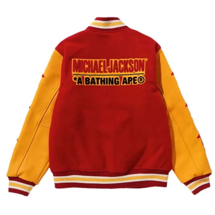 BAPE x Michael Jackson Varsity Jacket - Image 2